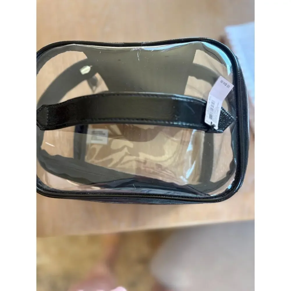 VS Beauty Victoria's Secret Clear Cosmetic Travel Case Toiletry Bag NEW